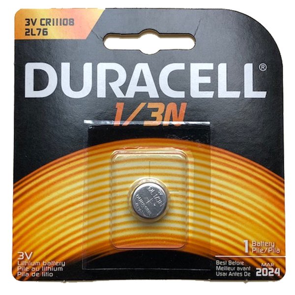 Duracell Photo DL CR1/3N 2L76 3V Lithium Battery Replaces 1/3N, DL1/3N, DL1/3NB DL1/3N